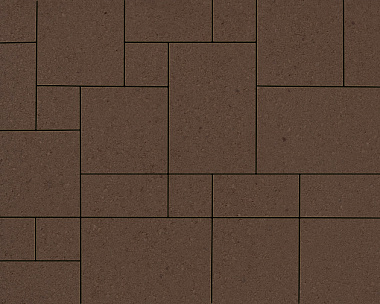 Тротуарная плитка 342 Механический завод Вилла 80 мм Темно-коричневый
