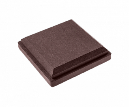 Крышка столба ограждения Экодэк Спирит 140х140 мм, цвет Шоколад