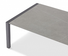 Кофейный стол Stockholm Brafritid антрацит, алюминий/закаленное стекло