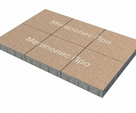 Тротуарная плитка Фабрика Готика Квадрат 400х400х60 мм Сильвер 17