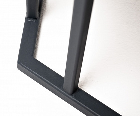 Женева интерьерный стол из HPL шестиугольный, D50, H35, цвет серый гранит