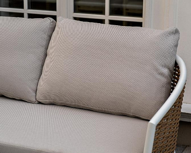 Лаунж-Зона Тоскана 4SIS из искусственного ротанга, цвет соломенный