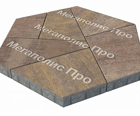 Тротуарная плитка Выбор Оригами Б.4.Фсм.8 80 мм Искусственный камень Плитняк
