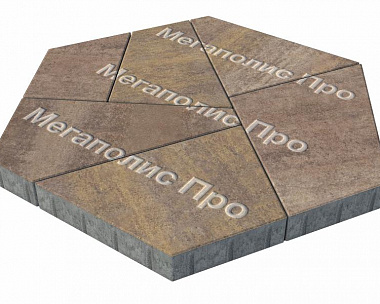 Тротуарная плитка Выбор Оригами Б.4.Фсм.8 80 мм Искусственный камень Плитняк