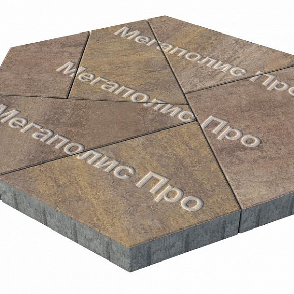 Тротуарная плитка Выбор Оригами Б.4.Фсм.8 80 мм Искусственный камень Плитняк фото 2