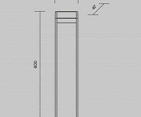 Ландшафтный светильник Sten Maytoni O444FL-L13GF3K2 цвет Графит