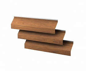 Ламель жалюзи Металлопрофиль Blackout PrintArt GoldenNut (золотой орех)