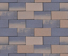 Тротуарная плитка Steinrus Прямоугольник Лайн 200х100х40 мм ColorMix ST Брик