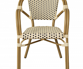Кабри плетеный стул из искусственного ротанга, цвет бежево-коричневый