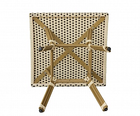 Кабри плетеный стол из искусственного ротанга, цвет бежево-коричневый