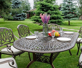 Обеденный комплект Wilhelm Royal Family из алюминия на 8 персон