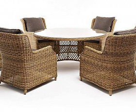 Обеденная Эспрессо–150 N 4SIS группа плетеная, цвет соломенный