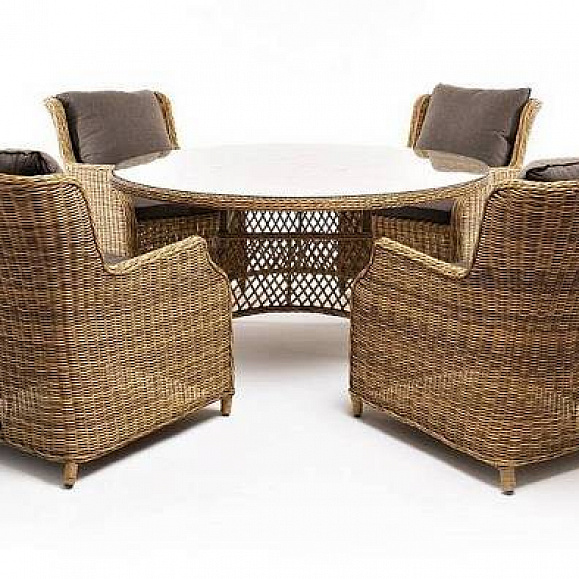 Обеденная Эспрессо–150 N 4SIS группа плетеная, цвет соломенный фото 2