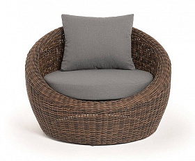 Кресло Барселона 4SIS из искусственного ротанга, цвет коричневый