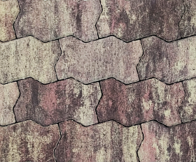 Тротуарная плитка Лидер 40 Волна Color Mix 60 мм Авантюрин