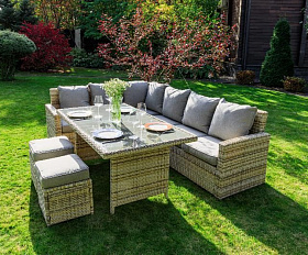 Комплект мебели Zorro Royal Family из искусственного ротанга, цвет бежевый