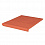 Клинкерная ступень венецианская рифленая KING KLINKER Рубиновый красный (01), 330*245*14 мм
