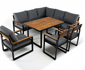 Обеденный комплект TOPA с угловым диваном Joygarden