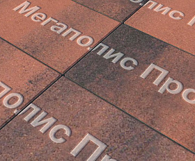 Тротуарная плитка Выбор Прямоугольник Б.5.П.8 600х300х80 мм Листопад Клинкер