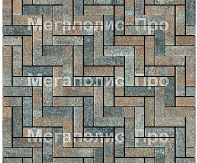 Тротуарная плитка Выбор Паркет Б.4.П.6 Листопад Гранит Клен