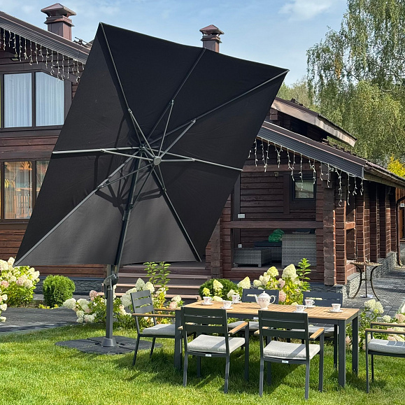 Зонт Sky Black Royal Family квадратный в комплекте с утяжелителями фото 4