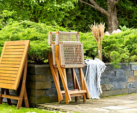Стол из акации КАРО 70 см складной Joygarden