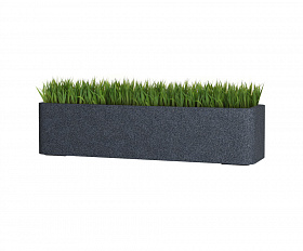 Кашпо Concretika Balconera 80x22x18 Basalt