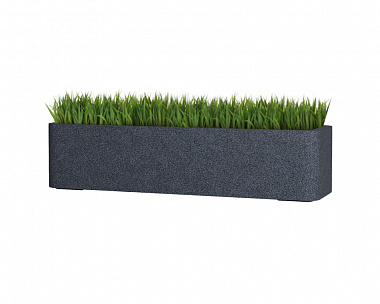 Кашпо Concretika Balconera 80x22x18 Basalt