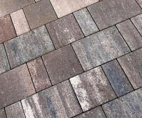 Тротуарная плитка Steinrus Bergamo 40 мм Colormix Умбра