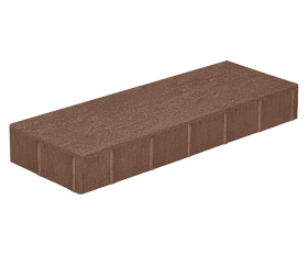 Тротуарная плитка Нобетек Широкоформатная 6П8ф 600x200x80 бежевая