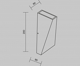 Архитектурная подсветка Times Square 3200К 6Вт IP 54 Maytoni O580WL-L6B цвет Черный