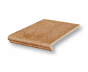 Клинкерная ступень флорентинер Stroeher Keraplatte Roccia 839 ferro, 340x294x12 мм