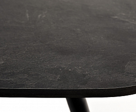 Верона журнальный стол из HPL 120х65, H40, каркас черный муар, цвет столешницы серый гранит