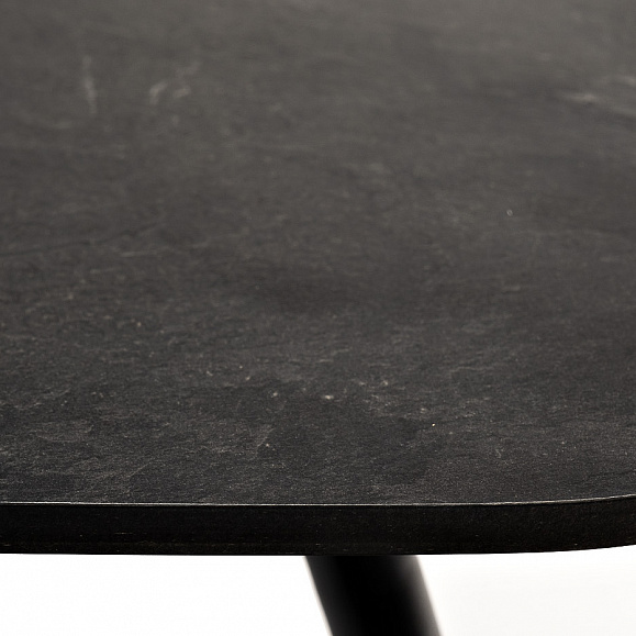 Верона журнальный стол из HPL 120х65, H40, каркас черный муар, цвет столешницы серый гранит фото 5