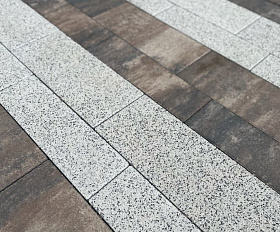 Тротуарная плитка Выбор Паркет мультиформатный Б.9.Псм.8 80 мм Листопад Песчаник