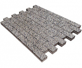 Тротуарный камень Steinrus Прямоугольник Лайн 200х100х60 мм Каспий BackWash