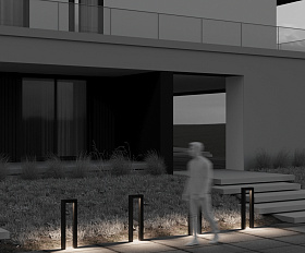 Ландшафтный светильник Frama Maytoni O469FL-L12GF3K цвет Графит