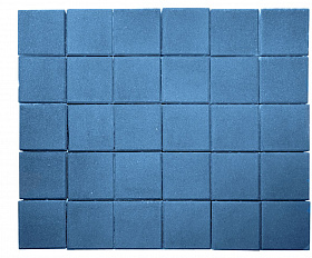 Тротуарная плитка Лидер 40 Квадрат 200х200х60 мм Синий