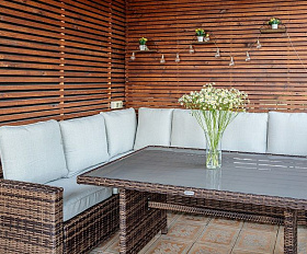 Комплект мебели Zorro Royal Family из искусственного ротанга, цвет коричневый