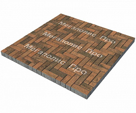 Тротуарная плитка Выбор Паркет Б.4.П.6 Листопад Гранит Мустанг