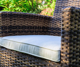 Обеденное кресло Fiona Royal Family из искусственного ротанга, цвет коричневый