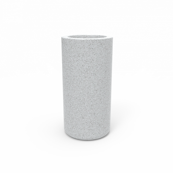 Кашпо Berkano Smoov Planter Cylinder DB White Granite фото 1