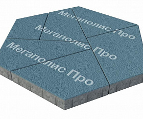 Тротуарная плитка Выбор Оригами Б.4.Фсм.8 80 мм Синий Гранит