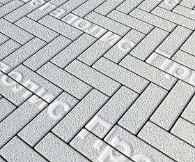 Тротуарная плитка Выбор Паркет Б.4.П.6 Белый Гранит