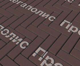 Тротуарная плитка Выбор Паркет Б.4.П.6 Стандарт Коричневый