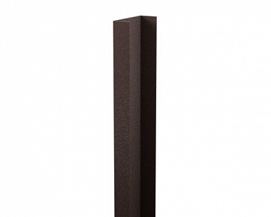 Планка для крепежа боковая жалюзи Металлопрофиль Rancho Rooftop Бархат 0.5 RAL8017