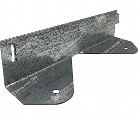 Металлический бордюр из оцинкованной стали (толщина стали 1,5 мм x2) h80, L1200, b70