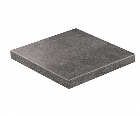 Клинкерная ступень прямоугольная угловая Loftstufe Stroeher Zoe 973 anthracite, 340х340х35х11 мм