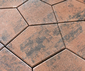 Тротуарная плитка Нобетек Квинта 3П8Ф Колормикс №15 Терракот