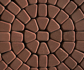 Тротуарная плитка 342 механический завод Классика круговая 60мм Темно-коричневый